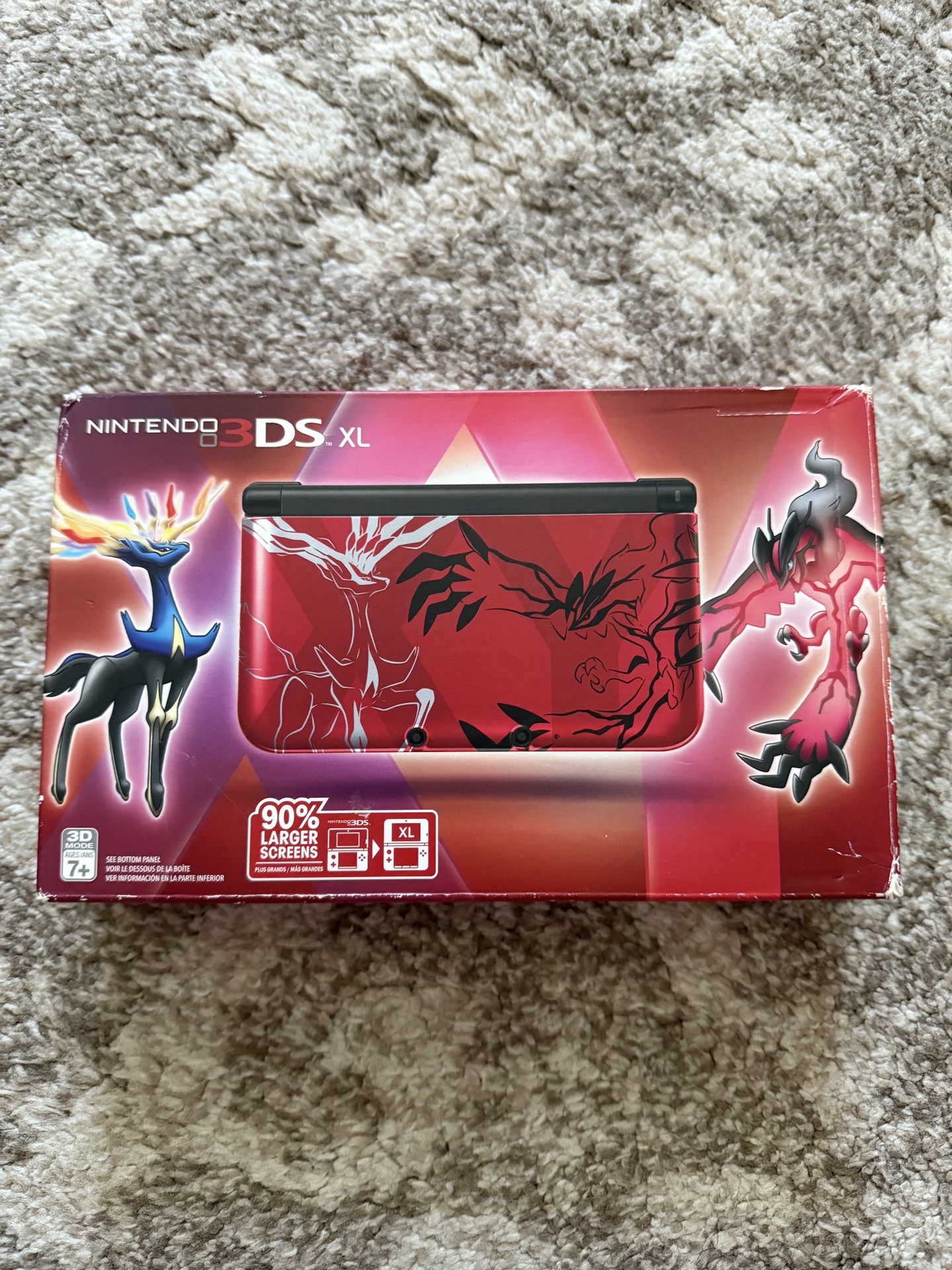 Nintendo 3ds xl console pokemon xerneas yvetal red edition