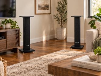 New Dual top plate sizes fit speakers big and small positive aspect Sand-fillable design reduces vibrations for clearer sound positive aspect Swappa