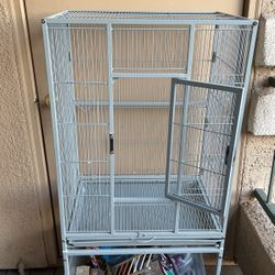 Bird Cage, Large, Silver 