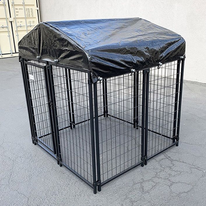 Brand New) $135 Heavy Duty Kennel with Cover (4 x x FT) Dog Cage