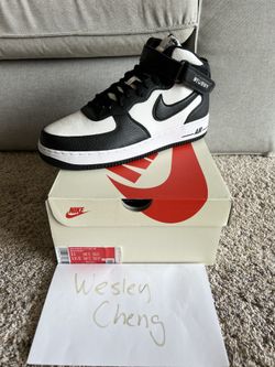 Nike Stussy Light Bone Air Force 1 Mid AF1
