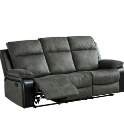 Woodsway Reclining Gray Sofa


