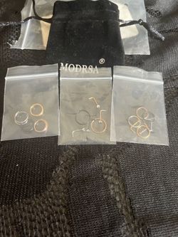 MODRSA nose/ lip ring small hoops 18 pcs