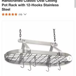 NIB Enclume Oval Pot Rack