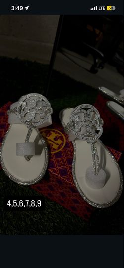 White Tory Burch sandals