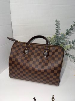 Louis Vuitton Damier Ebene Speedy Handbag