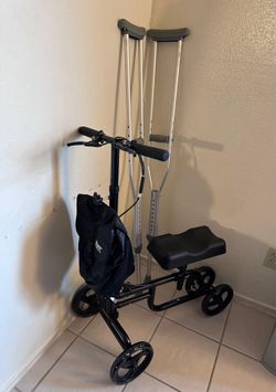 Knee walker and crutches for sale MAKE YOUR OFFER