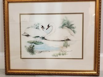 Water Color Painting With Frame