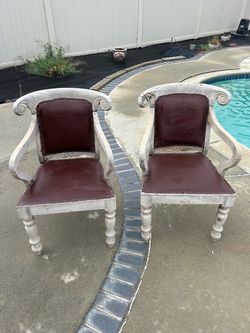 Solid Leather chairs $15 OBO