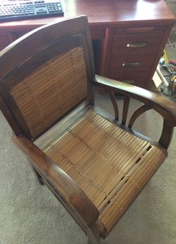 Heavy solid wood chair