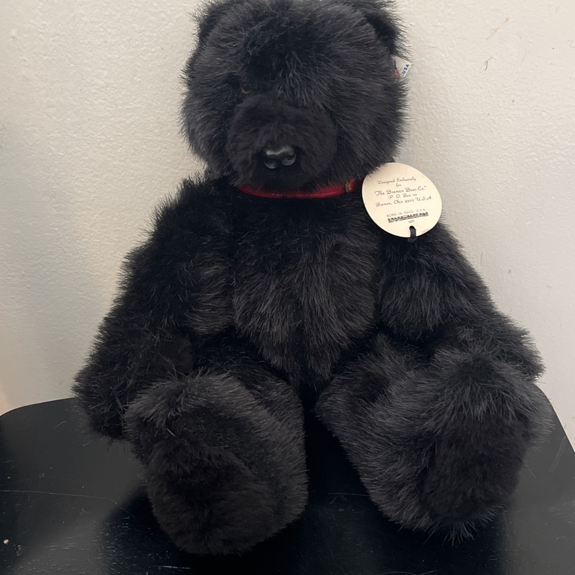 VINTAGE Stuffed Bear Made In Ohio By THE BREMEN BEAR CO. 1984
