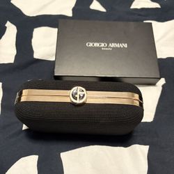 GIORGIO ARMANI BLACK CLUTCH