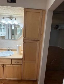 Bathroom Vanity With Linen Cabinet- 45”Lx22.5”Wx33”H