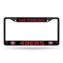 49ers metal license plate frame