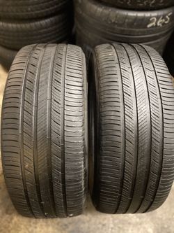 Set of 2 Used tires 235/55R18 100V Michelin Premier A/S 2355518
