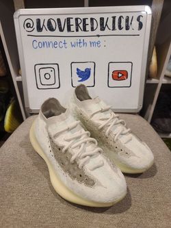 Adidas Yeezy Boost 380 Calcite Glow Size 5 Clean In Box! FAST SHIPPING
