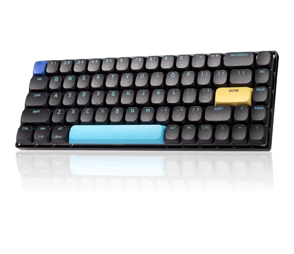 Low-Profile Mechanical Keyboard, Supports Multiple Devices, Tri-Mode, 60% Compact, Backlit, Rechargeable