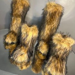 Fur Knee Boots Sizes 6-12