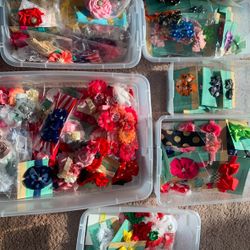 Baby Hair Bows & Head Band Lot- New