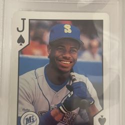 1990 Upper Deck Playing Card Ken Griffey Jr. Allstar Jack Of Spades PSA 9 $20