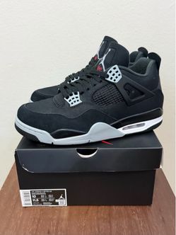 Jordan 4 Black Canvas Size 10