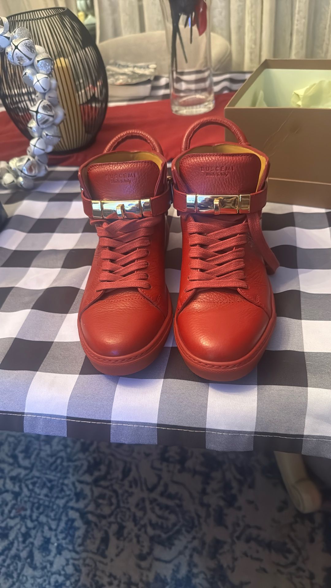 Buscemi Red Leather Shoes