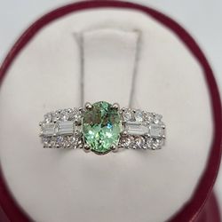 18k gold 1.19ct VS Merelani Mint Garnet Ring