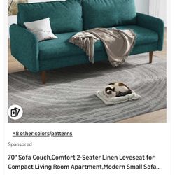Teal Love Seat