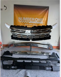 For 2022-2026 Chevy Silverado 1500 Front Bumper  Kit Chrome w/ Sensor Holes  10055 Belknap Rd, Sugar Land, TX 77498  The above prices are subject to a