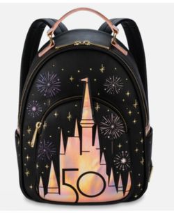 Disney castle loungefly Backpack