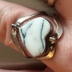 Antique Sterling Silver Spinner Ring 