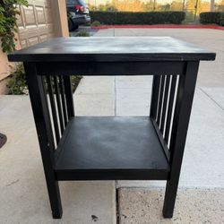 Black Wooden Side Table/End Table 