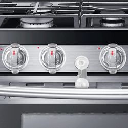 Stove Knob Covers for Child Safety 2.8" Inner Diameter Bigger Size Gas Stove Knob Covers with Strong Acrylic Adhesive Baby Proof Oven Knob Covers for