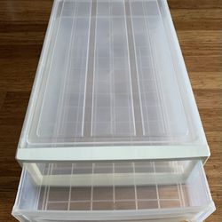 UNDER BED PLASTIC STORAGE CONTAINER