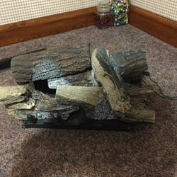 Empire Ventless Log Fireplace Set 