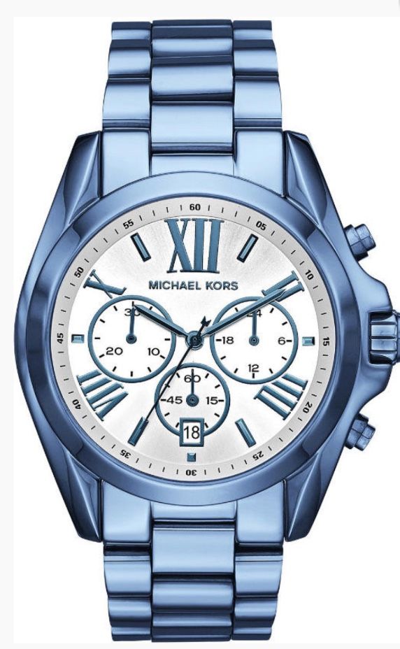 Michael Kors Bradshaw sky Blue Steel women’s Chronograph Watch