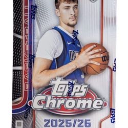 2025 Topps Chrome Basketball HOBBY BOX Sealed