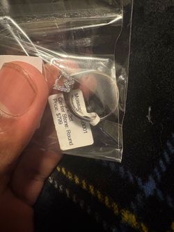 Moissanite Ring Round Center Stone 2ct
