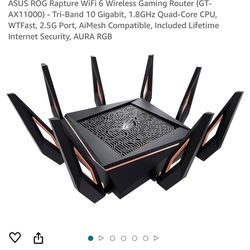 (For parts) ASUS ROG Rapture WiFi 6 Wireless Gaming Router