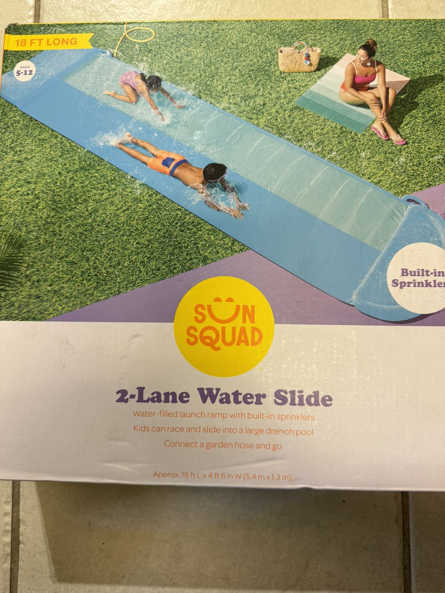 Sun Squad 2-Lane Water Slide(new) 3 Left