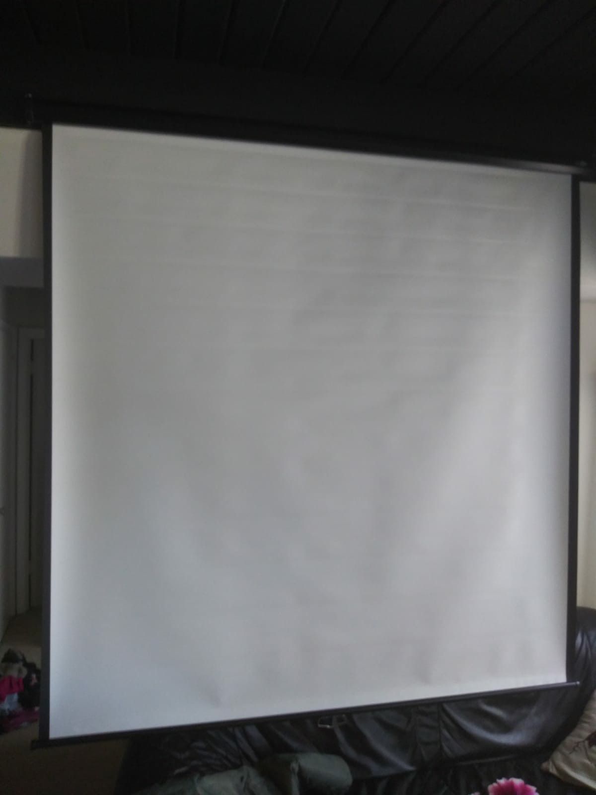 Quartet Wall and Ceiling Projection Screen, 70x 70 Inches