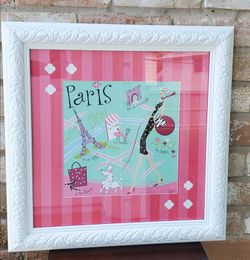 Pink Paris Wall Art