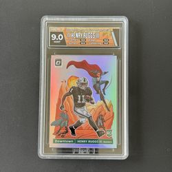 2020 Panini Donruss Optic #DT-38 Downtown Henry Ruggs Rookie Card Raiders