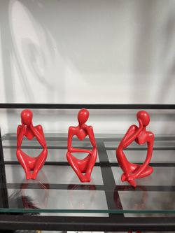 Thinker Statue Figurines Set