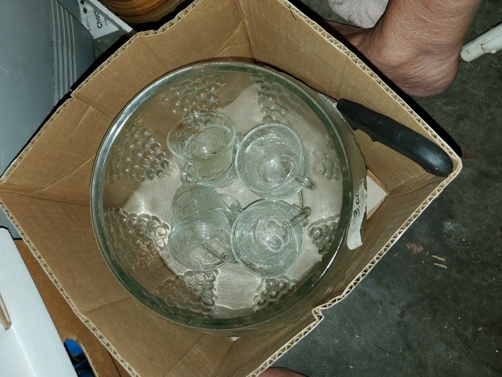 Glass Punch Bowl