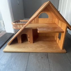 Wooden a Frame Doll House 