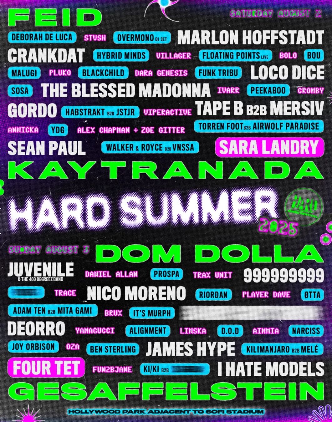 (2) HARD SUMMER 2-DAY VIP TICKETS