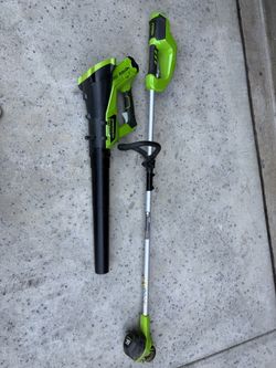 electric blower and weed wacker bundle