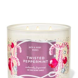 Bath & Body Works Twisted Peppermint 3-Wick Candle