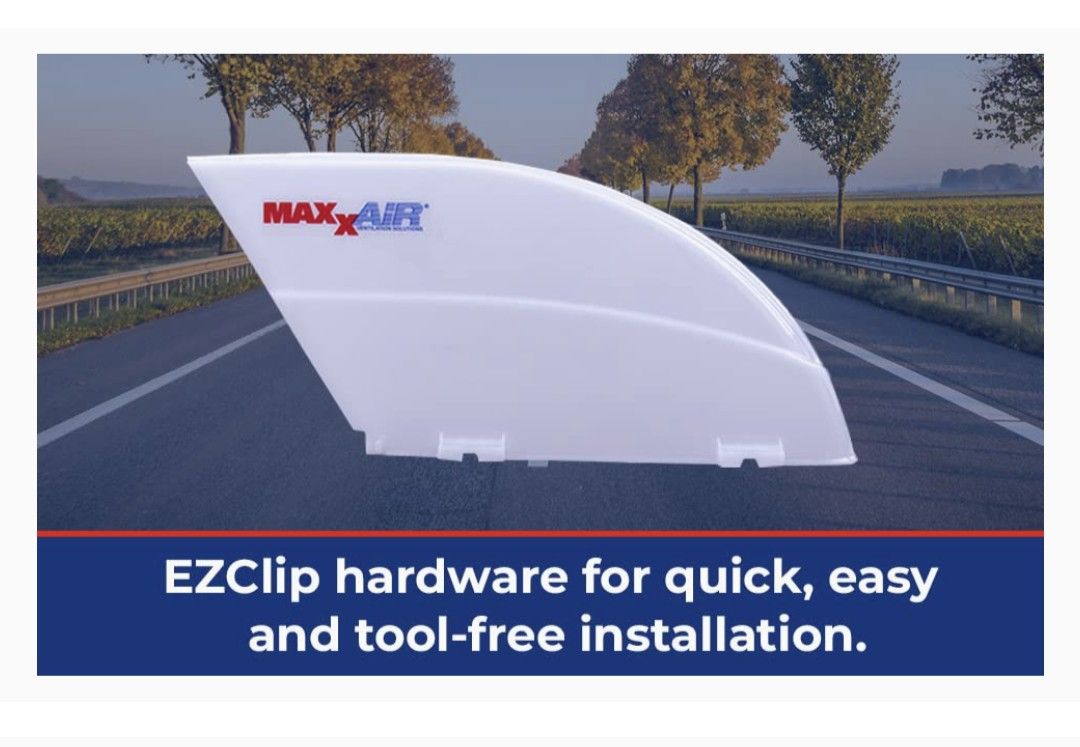 MaxxFan Plus rv Vent air cover-New, Keep your RV Vent open while driving MaxxAir